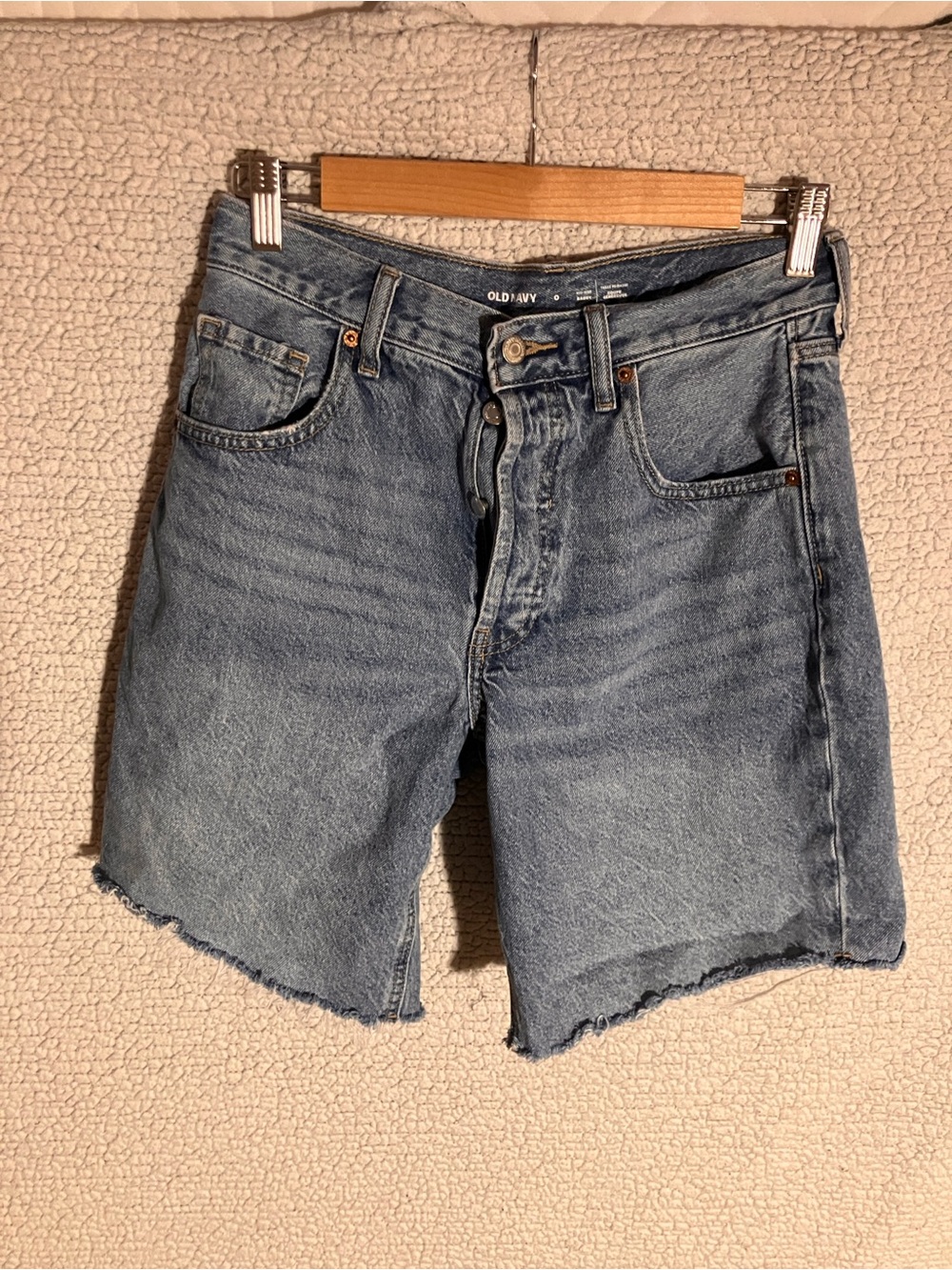Old Navy Light Blue High-Rise Denim Cutoff Shorts